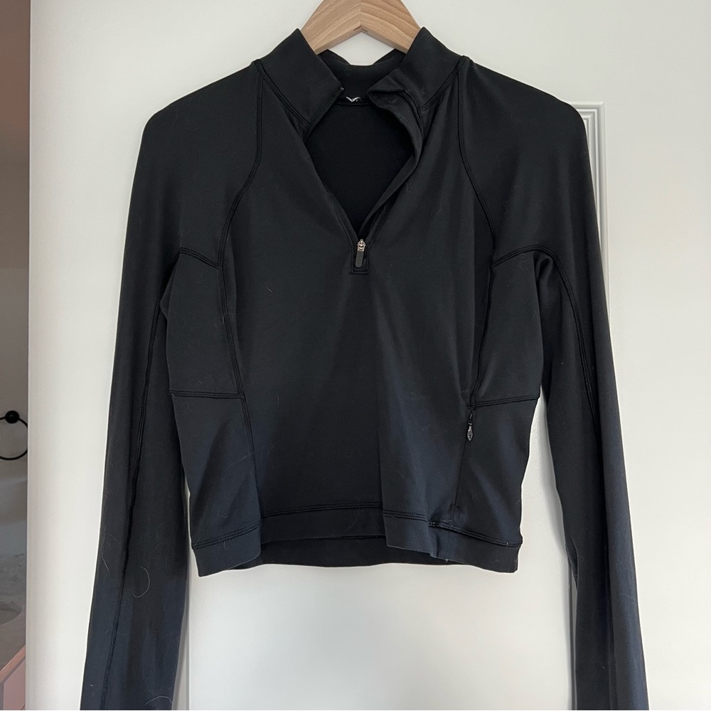 Lululemon Rulu Cropped Running Half Zip